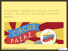 Tablet Screenshot of circuspazaz.com
